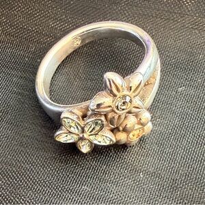 Floral Silver Ring